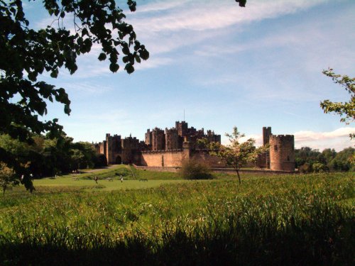 Alnwick Castle, from the Castle grounds; May 2005