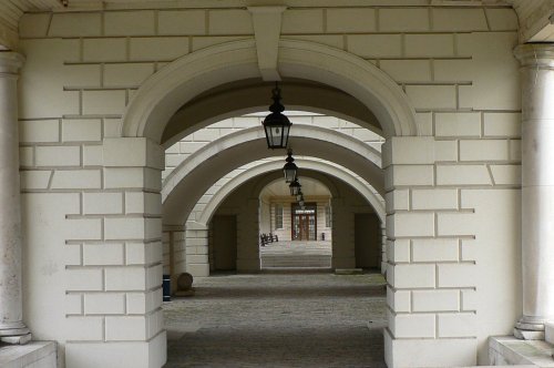 Another photo of the road through The Queen's House, Greenwich