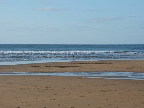 Time to think at Crooklets Beach