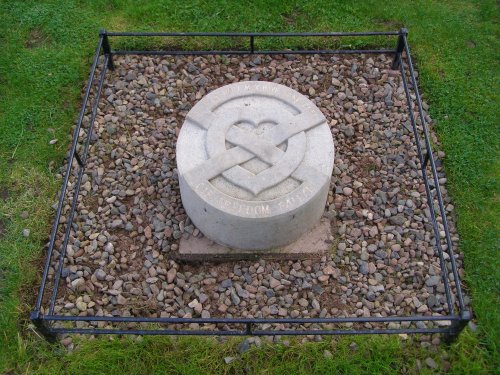 Burial site of Robert the Bruce's heart at Melrose Abbey - Melrose, Scotland