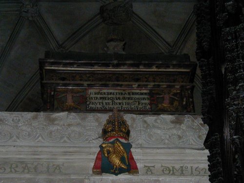 Funeral chest in Winchester Cathedral