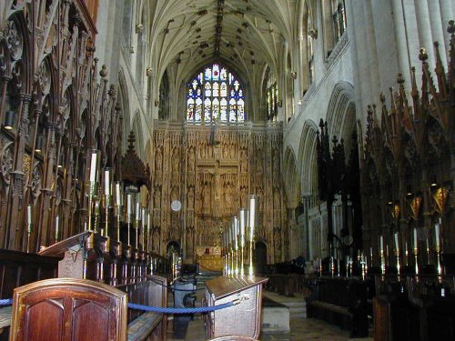inside Winchester Cathedral