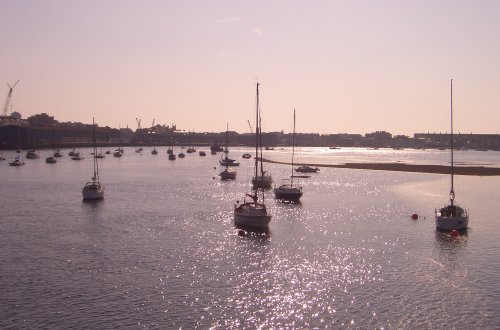 Teignmouth and docks, Devon.