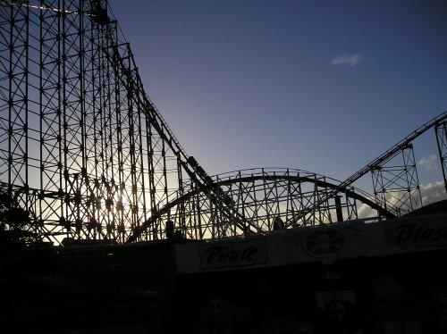 Rollercoaster at Blackpool Pleasure Beach