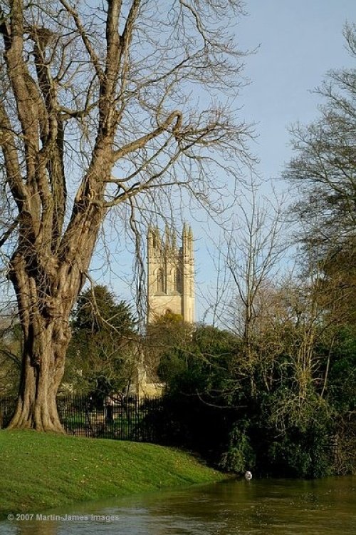 Oxford Magdalen Tower, River Cherwell, Botanic Garden.