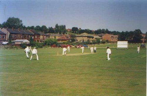 The cricket field, Heckmondwike, West Yorkshire.