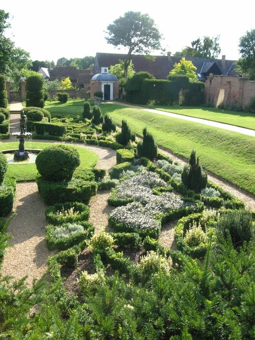 View of the Bridge End Gardens, Saffron Walden, Essex.