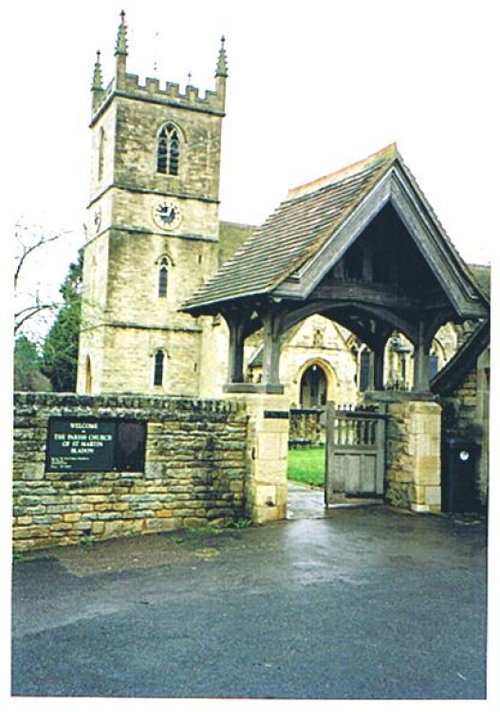 The Parish Church of St. Martin, Bladon, Oxon. Winston Churchill's resting place.