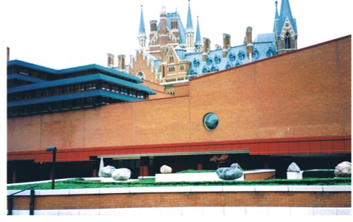 British Library and St Pancras Station, London