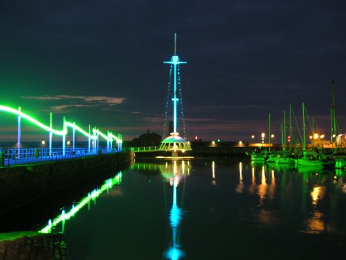 crows nest at night. Whitehaven, Cumbria