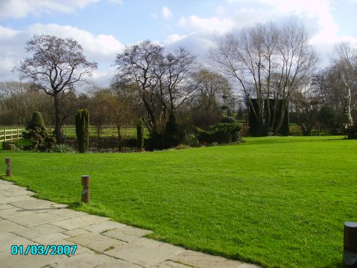 The gardens at Charnwood Hotel at Blyth, Nottinghamshire