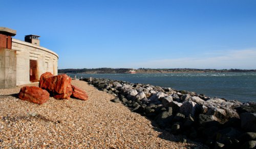 View across the solent from Hurst Castle, Hampshire
