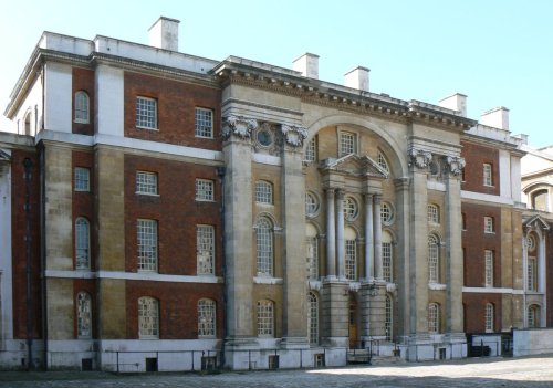 The east prospect of The King William Court of The Royal Naval College, Greenwich