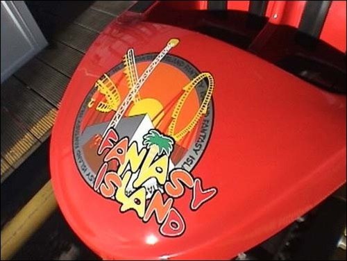 this is the design on one of the rides of fantasy island