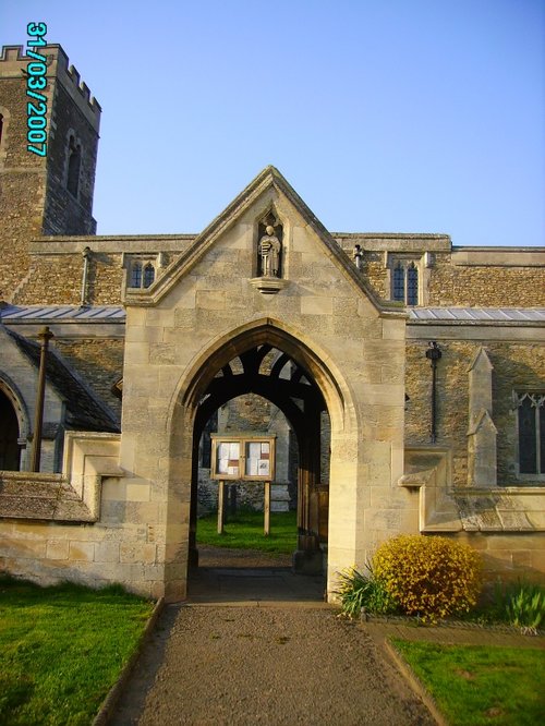 Gateway to the Church of St Laurence in 
Corringham, Lincs