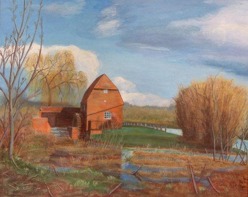 Cobham Mill, Surrey: A painting by Stanley Port