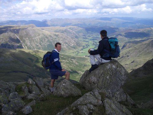 on top of crinkle crags in langdale.
English Lake District