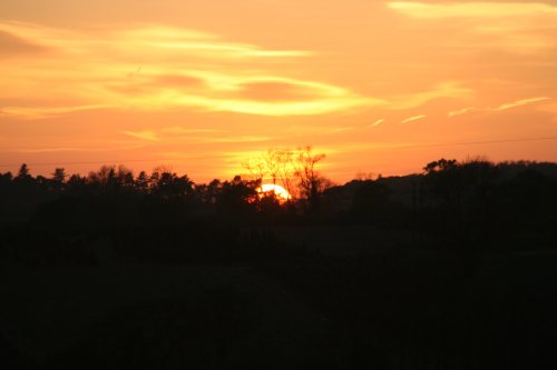 Sunset over Barwell, Leicestershire. Taken with Canon 350d
