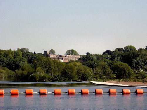 River Trent at Beeston, Nottinghamshire, looking across towards Clifton, Nottinghamshire.