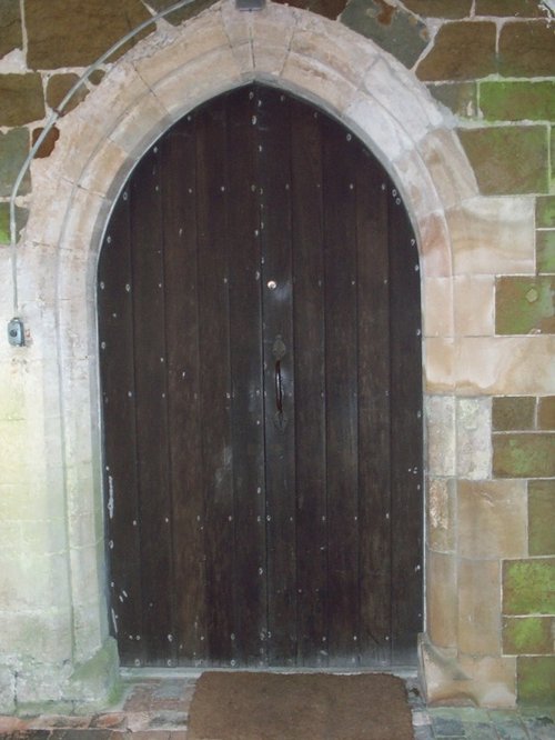 Doorway to East Kirkby church