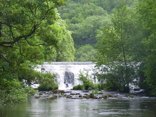 The Wier on the  River Wye in  Monsal Dale - The Peak District