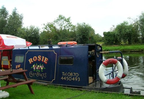 The Rosie boat, Fen Ditton, Cambridgeshire