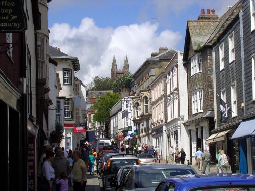 Street Scene in Totnes, Devon
