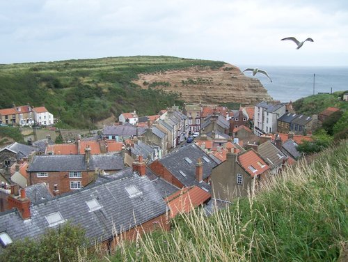 Rooftops of Staithes, in North Yorkshire
