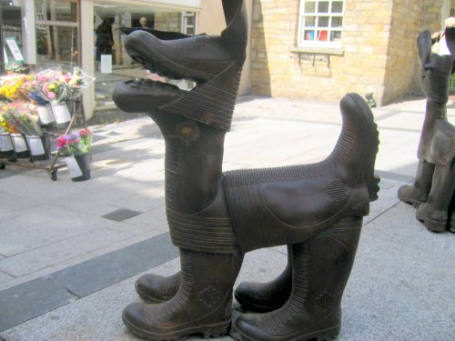 How to recycle your old wellies! in Redruth, Cornwall