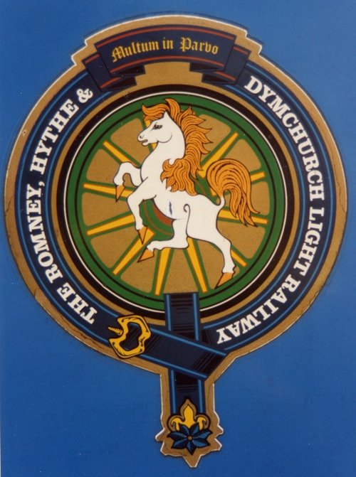 Symbol on locomotive side, Romney, Hythe & Dymchurch Railway, Kent