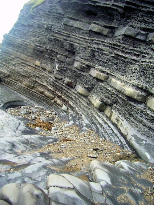 Rock Formation At Clarach Bay