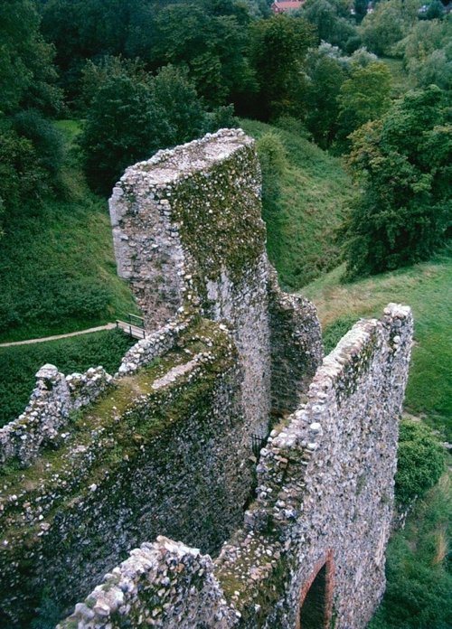 Remains of Framlingham Castle, in Suffolk