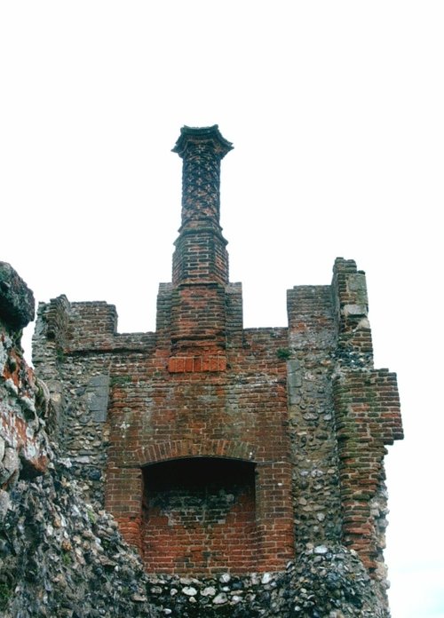 Fireplace at Framlingham Castle, Framlingham in Suffolk