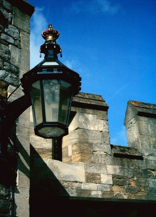 Lantarn and Medieval wall at Windsor Castle in Berkshire