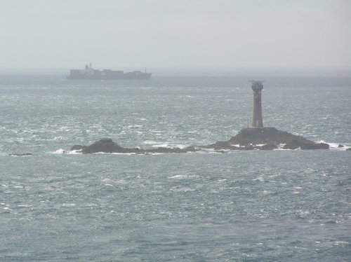Longships Lighthouse off Land's End, Cornwall