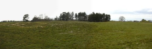Panorama of the burial mounds, Sutton Hoo, Woodbridge, Suffolk