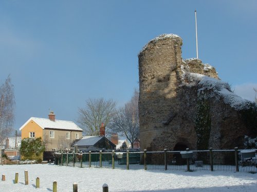 Bungay Castle, Suffolk in Snow