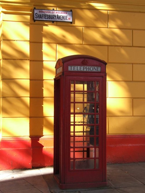 Red Telephone Box, Shaftesbury Avenue, London.