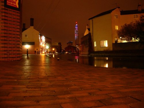 Canal at Night, next to the National Indoor Arena, Birmingham
