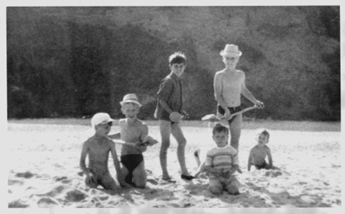 On the beach California, Norfolk 1965