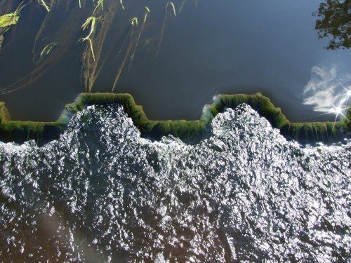 Weir at Sileby Mill, Leicestershire