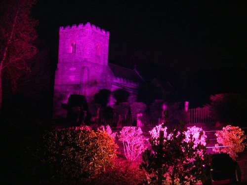 Enchanted Garden the church at Brodsworth Hall, Brodsworth, South Yorkshire