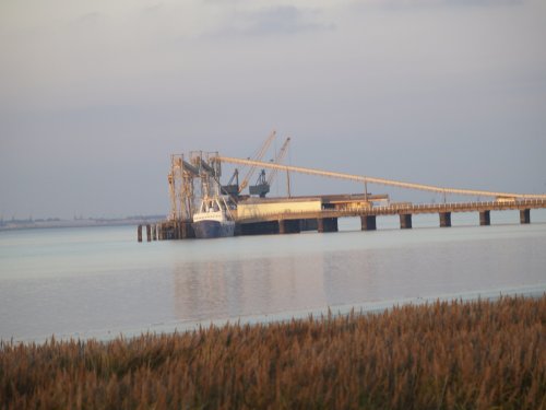 Sunset over New Holland Peir, Lincolnshire