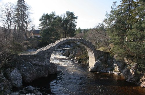 The Old Bridge at Carrbridge, Highland, Scotland