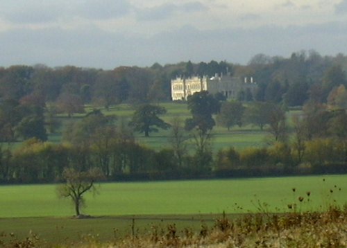 Brodsworth Community Woodland - view of Brodsworth Hall