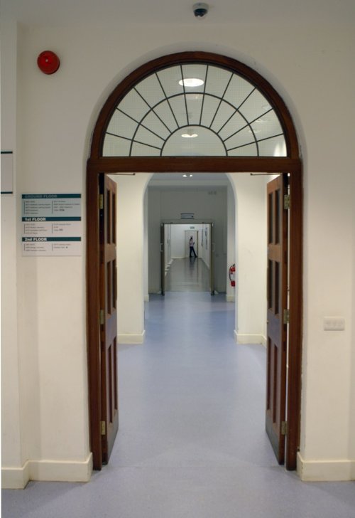 Interior of Hammersmith and West London College, Ealing, Greater London