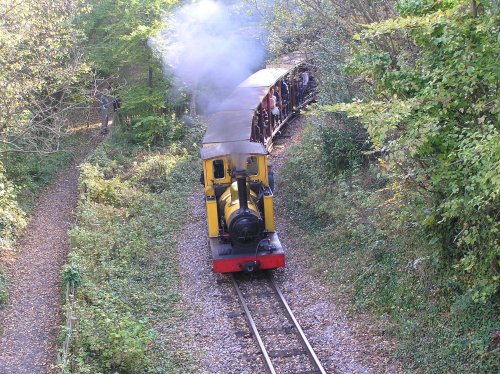 Steam train Polar Bear at Amberley, West Sussex
