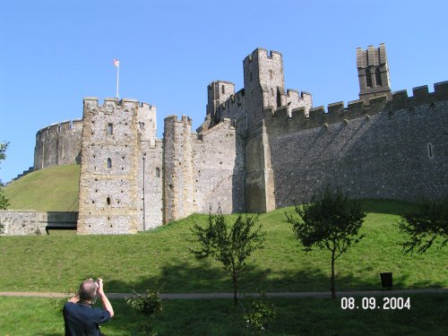Arundel Castle - shell keep and barbican gatehouse
