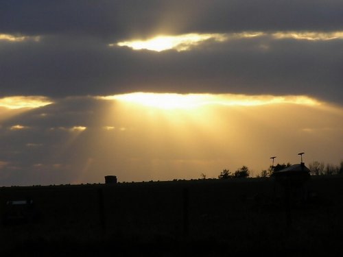 Airfield silhouette, Tarrant Rushton, Dorset