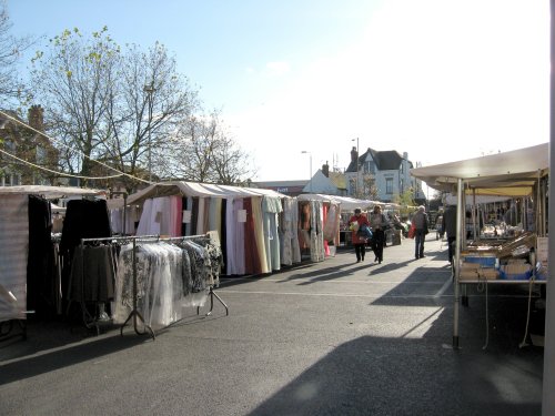 Friday Market Day at Hucknall, Nottinghamshire